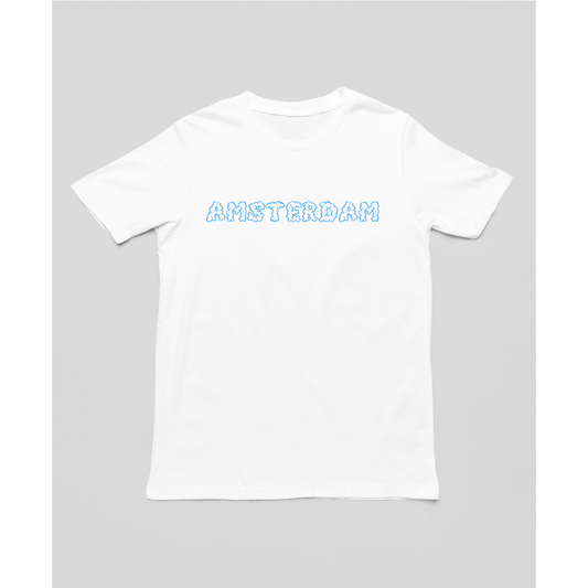 Amsterdam AlphaSmoke T-shirt - Blue/White