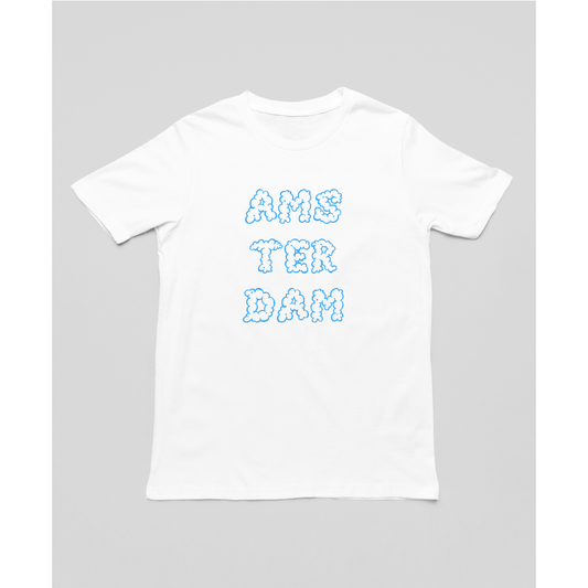 Amsterdam AlphaSmoke T-shirt - White/Blue